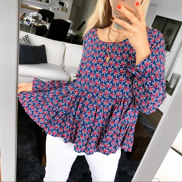 💗 JANE AND DELANCEY BLUE PINK RUFFLE SKIRT! - Picture 3 of 11